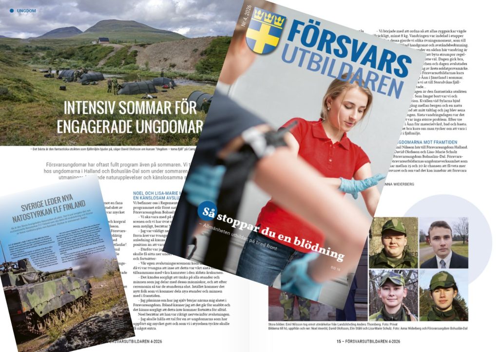 Collage från Försvarsutbildaren nr 4 2026
